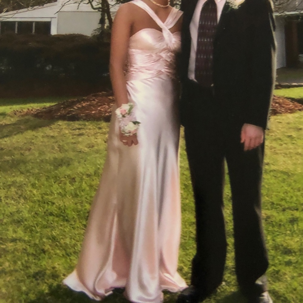 Light pink  prom dress